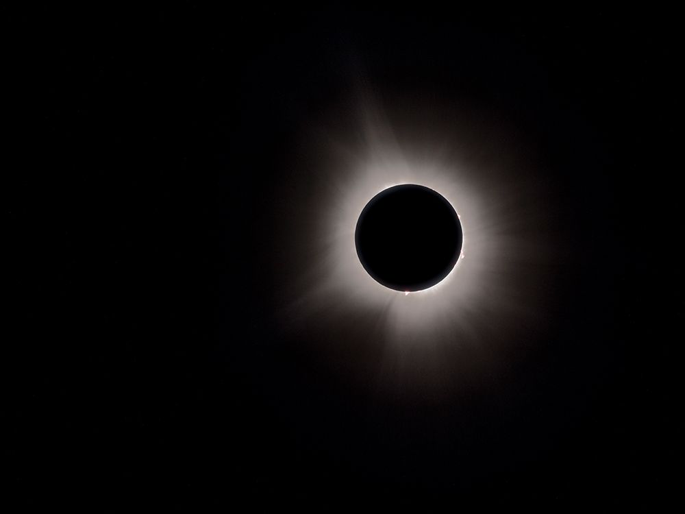 USA, Indiana, Carmel. Total solar eclipse with corona.